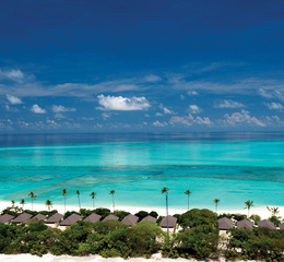 Blick auf die sunset beach villen